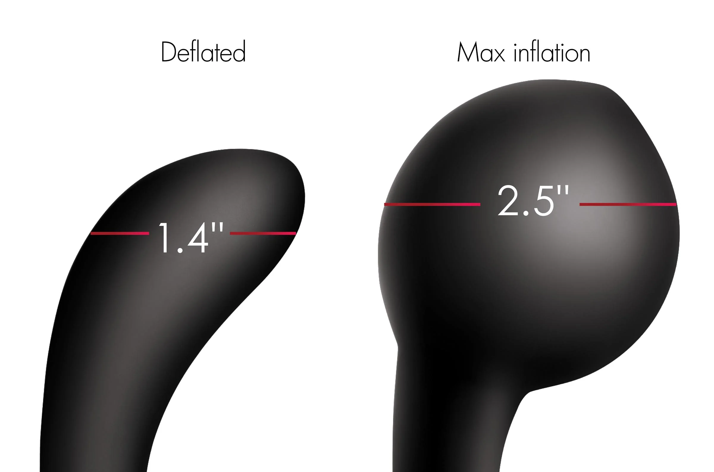 10X Inflatable and Vibrating Silicone Prostate Plug - Image 5