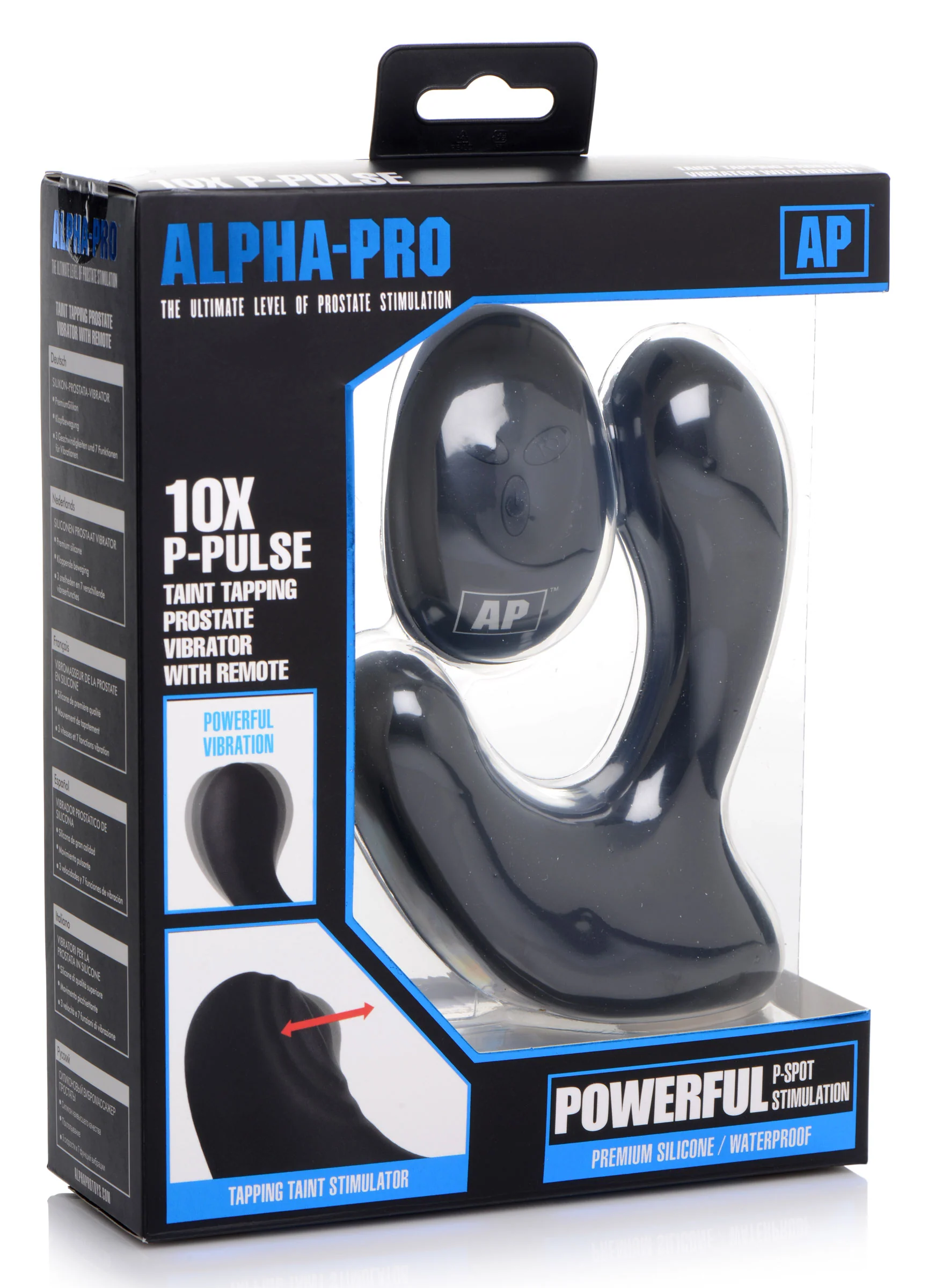 10X P-Pulse Taint Tapping Silicone Prostate Stimulator with Remote - Image 2