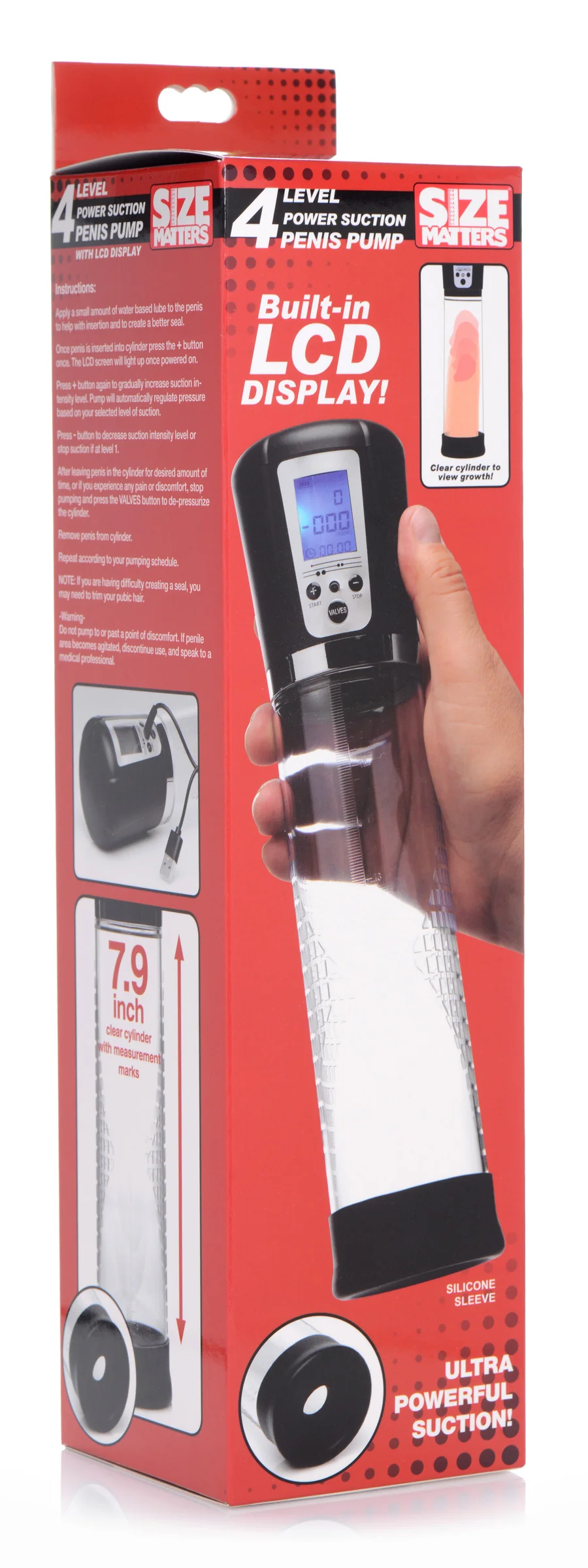 4 Level Power Suction Penis Pump With Built-in Display - Image 6