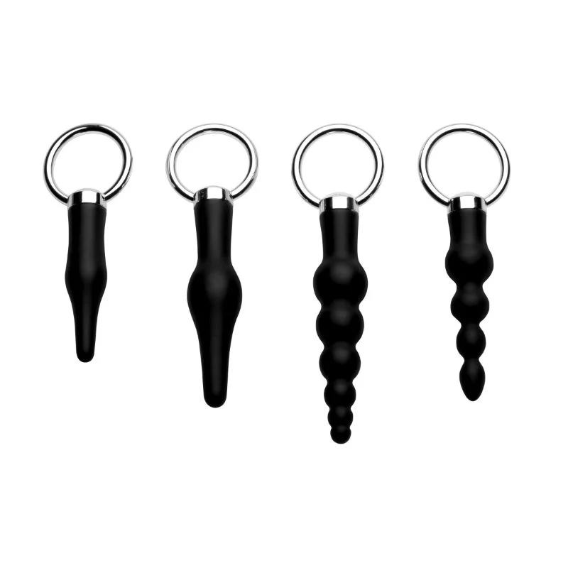 4 Piece Silicone Anal Ringed Rimmer Set - Image 5