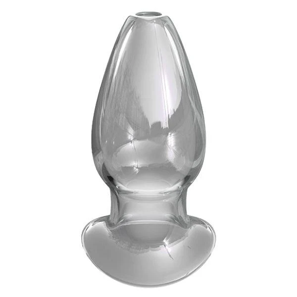 Pipedream Anal Fantasy Elite Collection Mega Anal Gaper Glass Tunnel Plug Clear