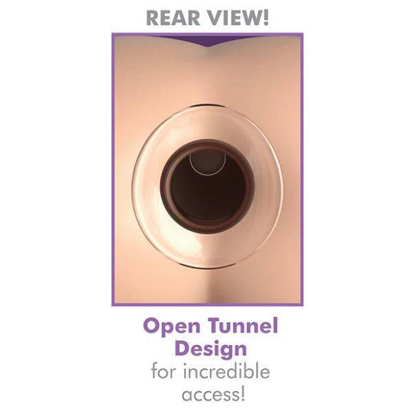 Pipedream Anal Fantasy Elite Collection Mega Anal Gaper Glass Tunnel Plug Clear - Image 2