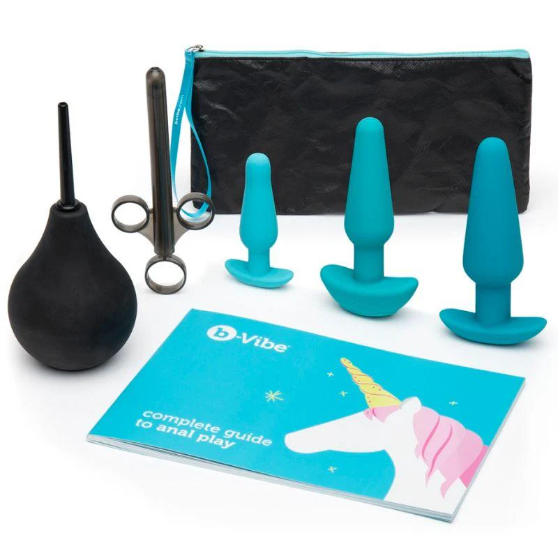 b-Vibe 7-Piece Anal Training & Education Set Teal - Image 2