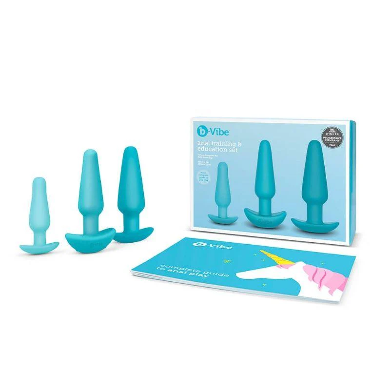 b-Vibe 7-Piece Anal Training & Education Set Teal - Image 6