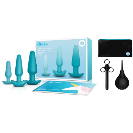 b-Vibe 7-Piece Anal Training & Education Set Teal - Image 9