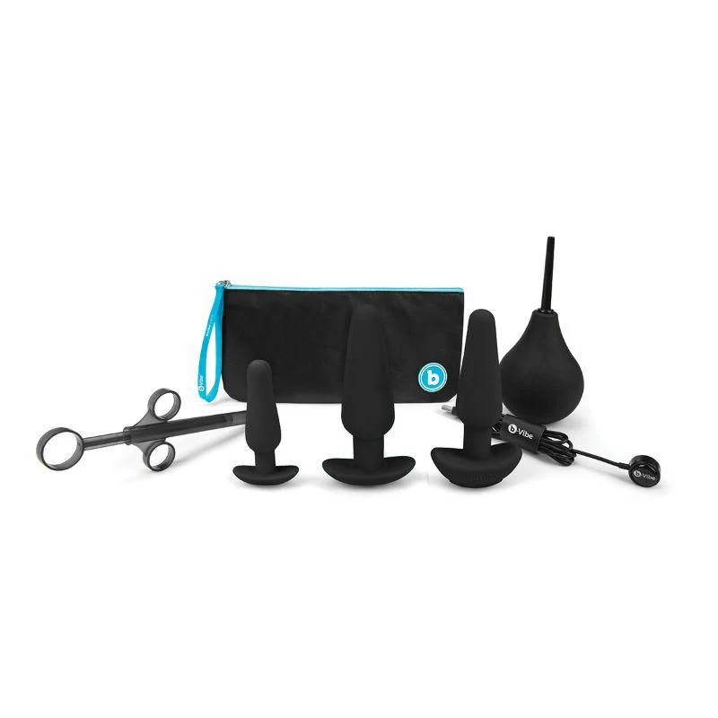 b-Vibe 7-Piece Anal Training & Education Set Black - Image 5