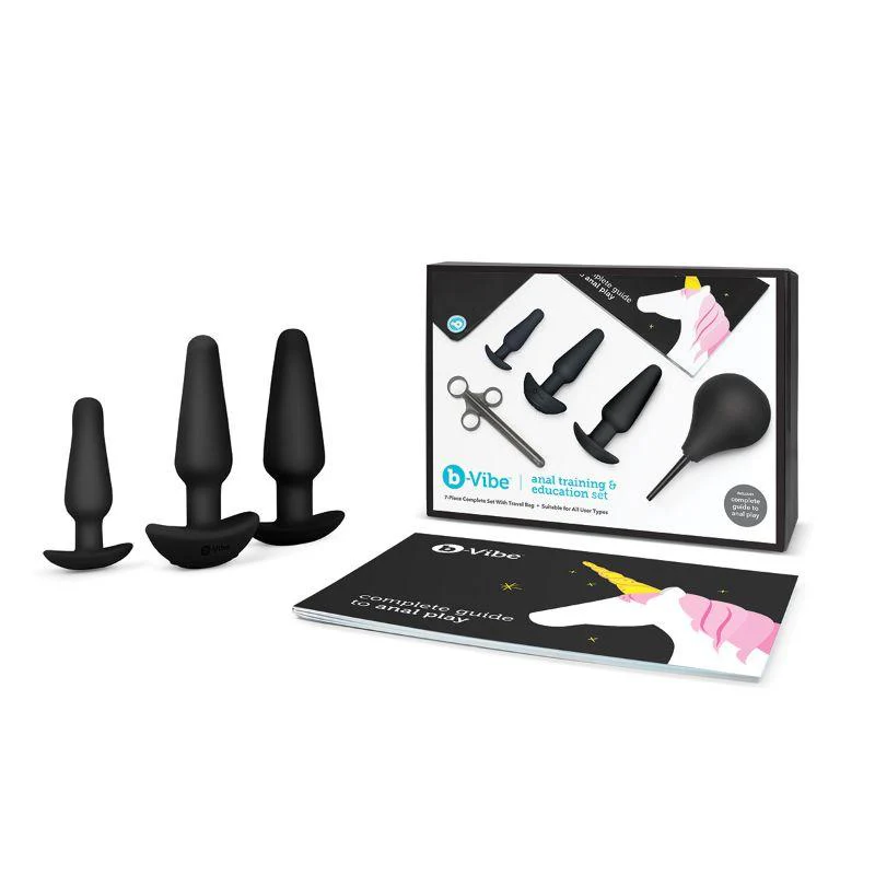 b-Vibe 7-Piece Anal Training & Education Set Black - Image 6