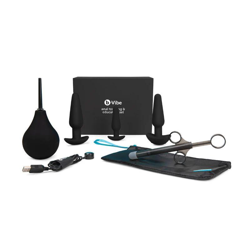 b-Vibe 7-Piece Anal Training & Education Set Black - Image 7