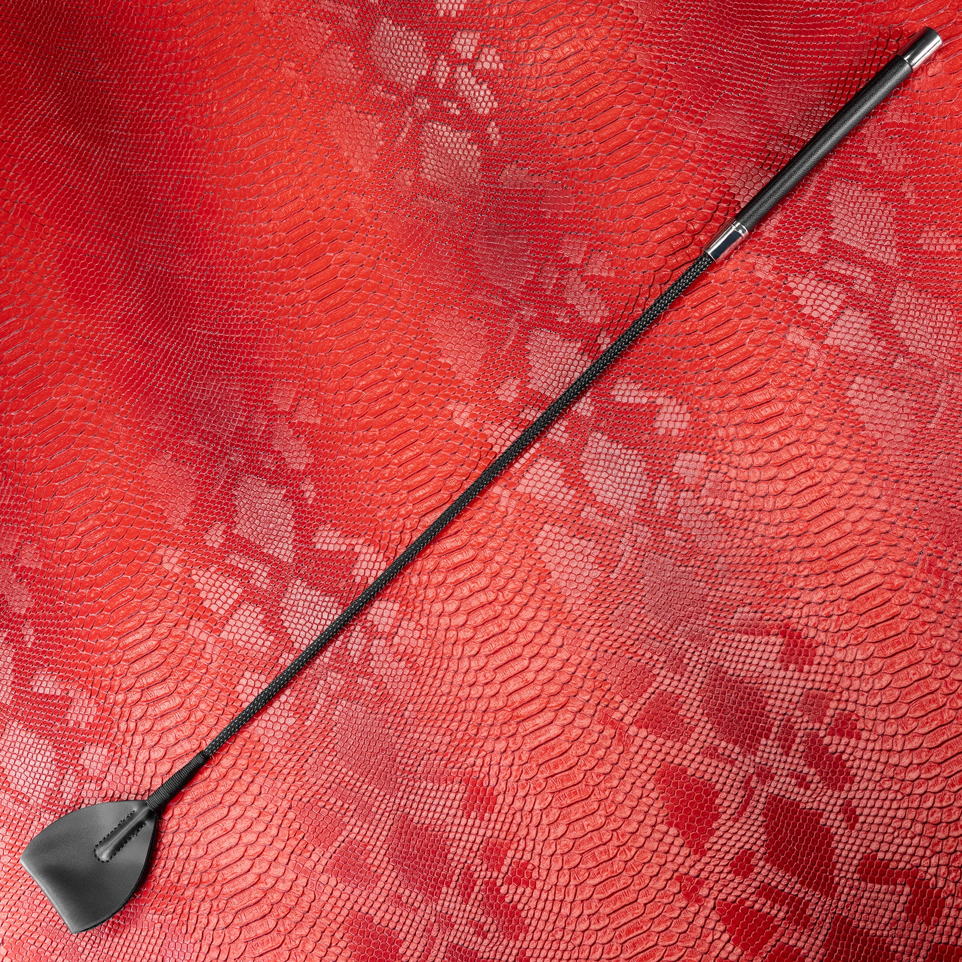 Black Leather Riding Crop by Kink