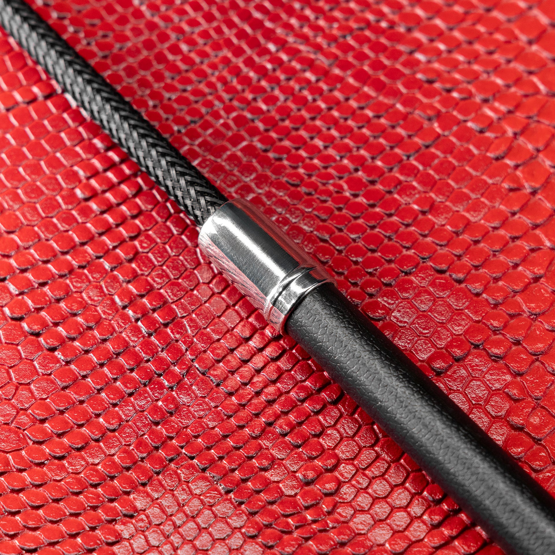 Black Leather Riding Crop by Kink - Image 3