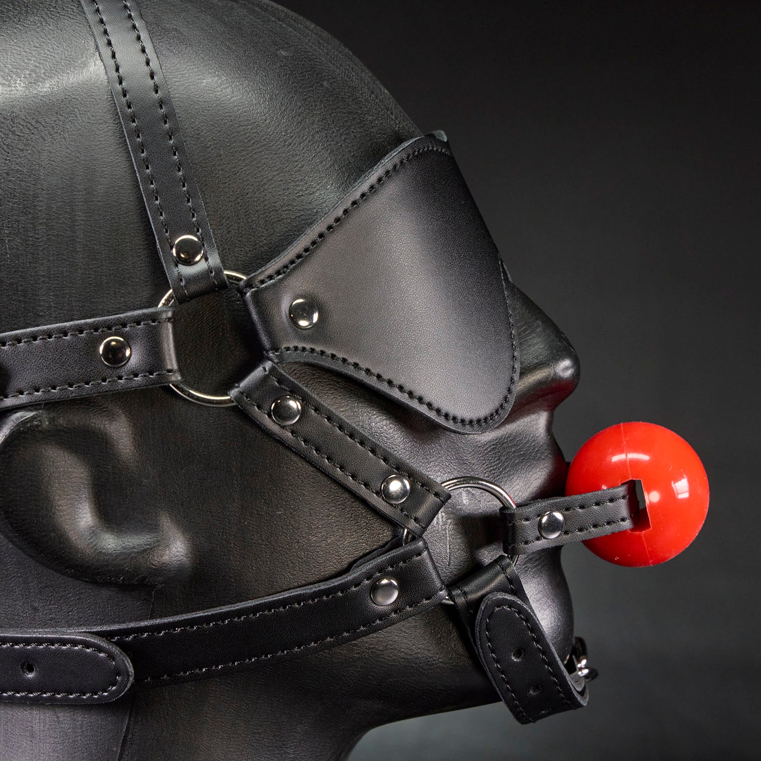 Head Harness Ball Gag and Blindfold by Kink - Image 10