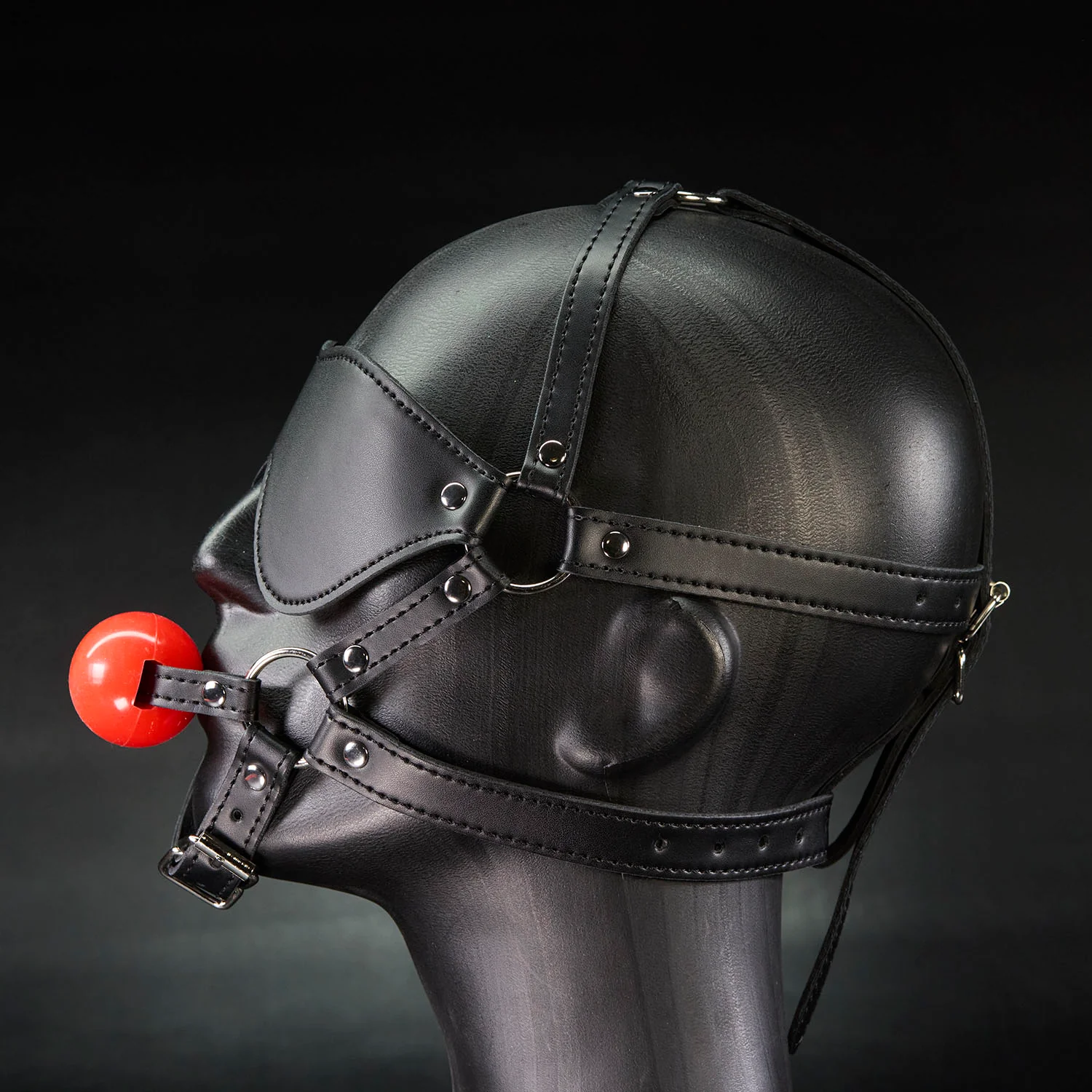 Head Harness Ball Gag and Blindfold by Kink - Image 3