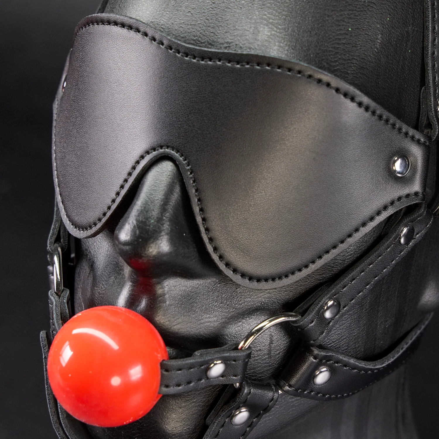 Head Harness Ball Gag and Blindfold by Kink - Image 4