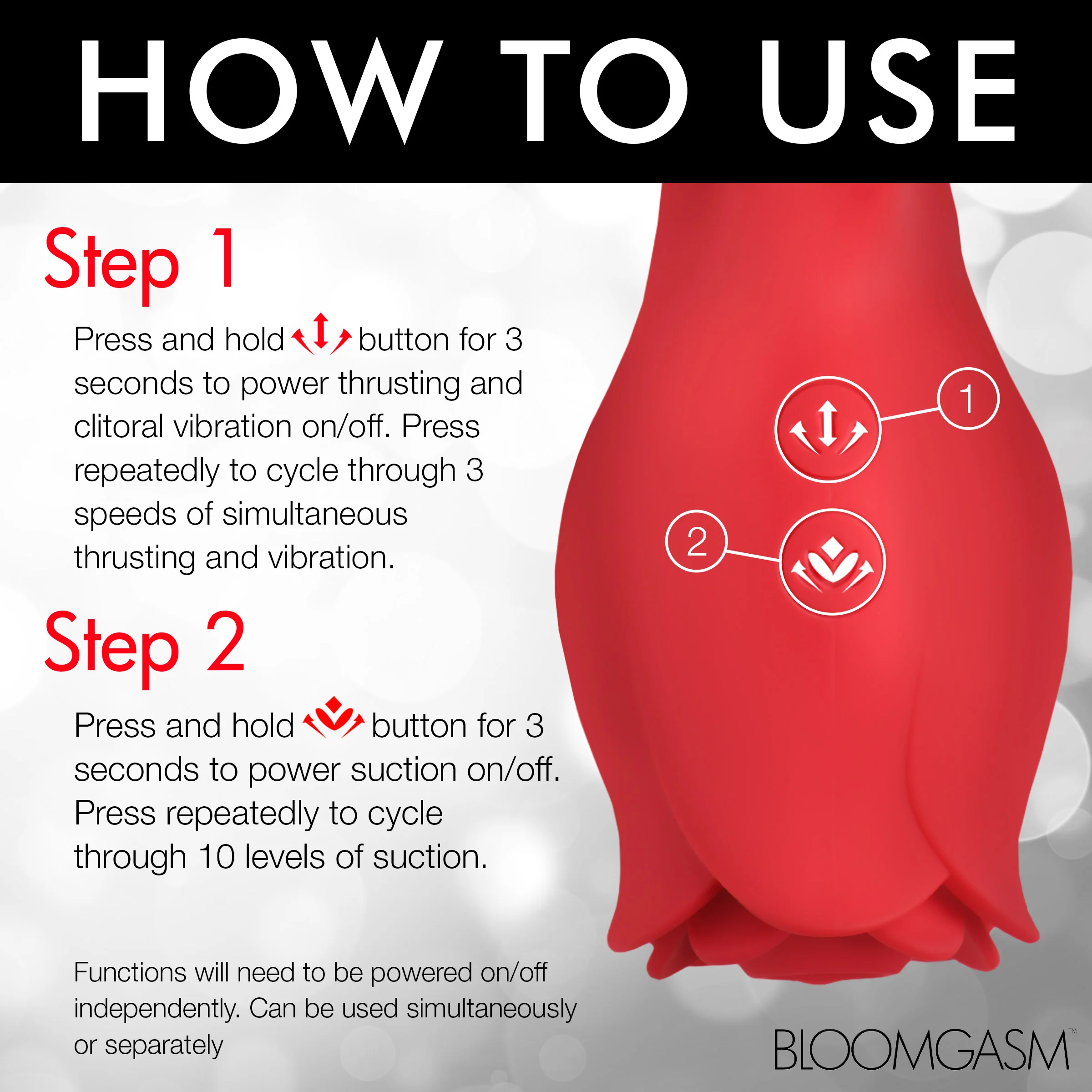 Blooming Bunny Sucking and Thrusting Silicone Rabbit Vibrator - Image 5