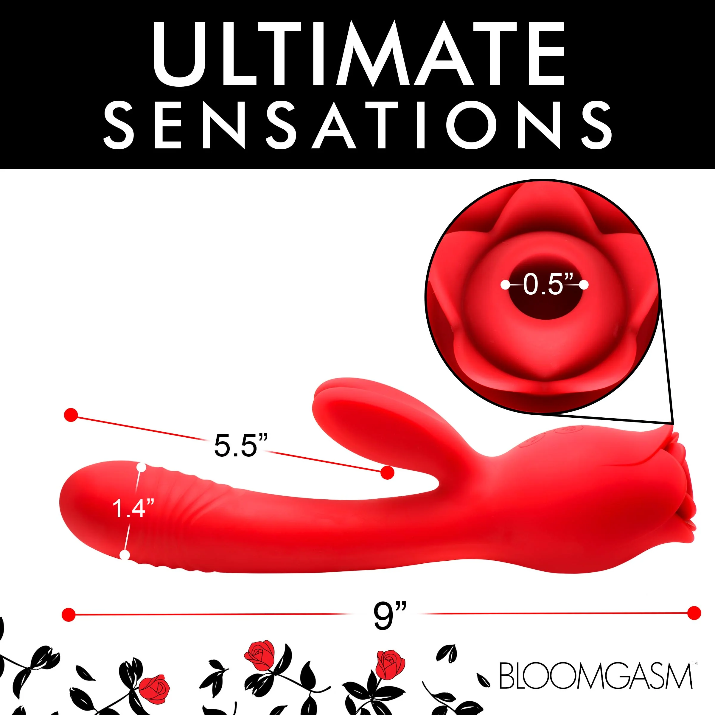 Blooming Bunny Sucking and Thrusting Silicone Rabbit Vibrator - Image 6
