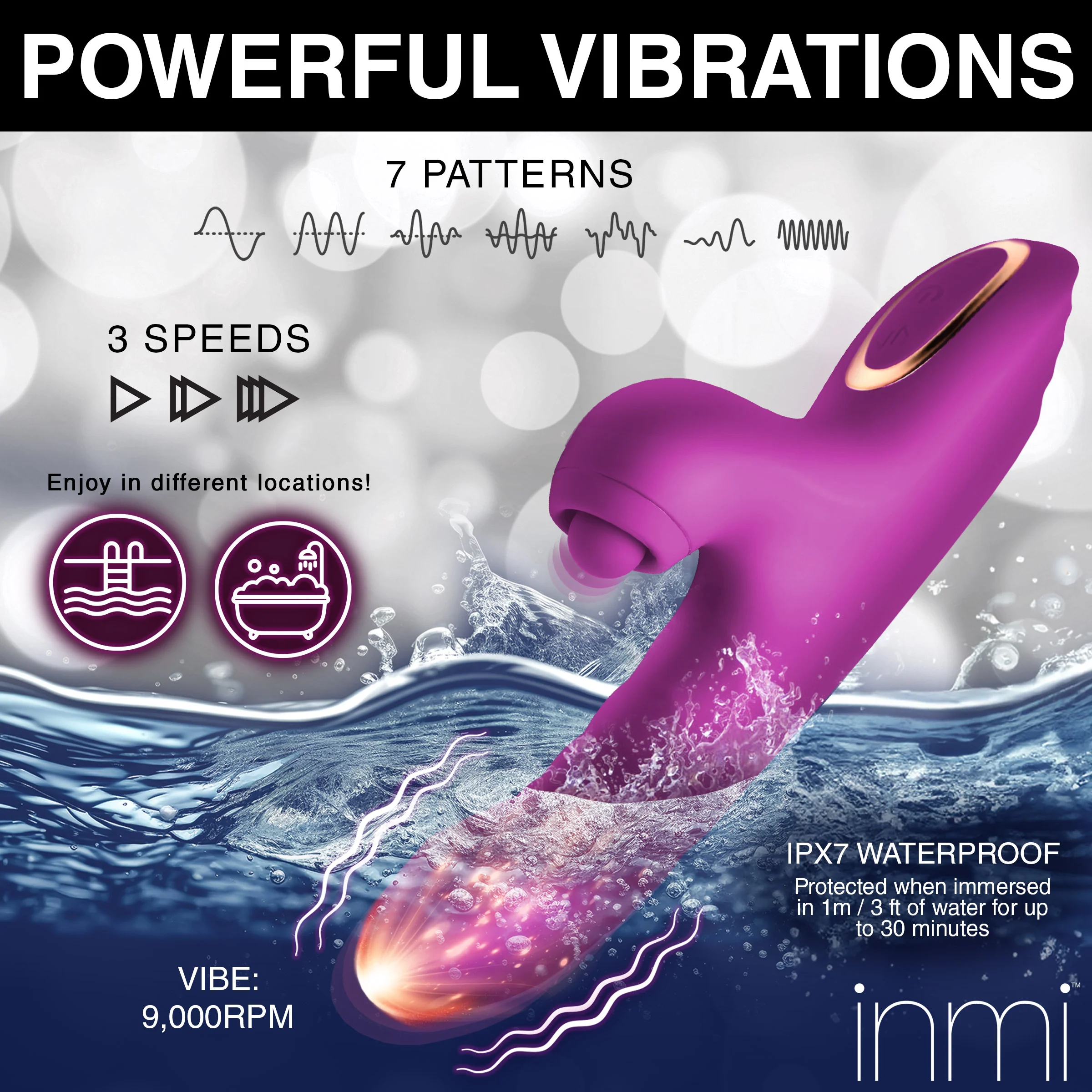 Bumping Bunny Thrusting & Pulsing Silicone Rabbit Vibrator - Image 7