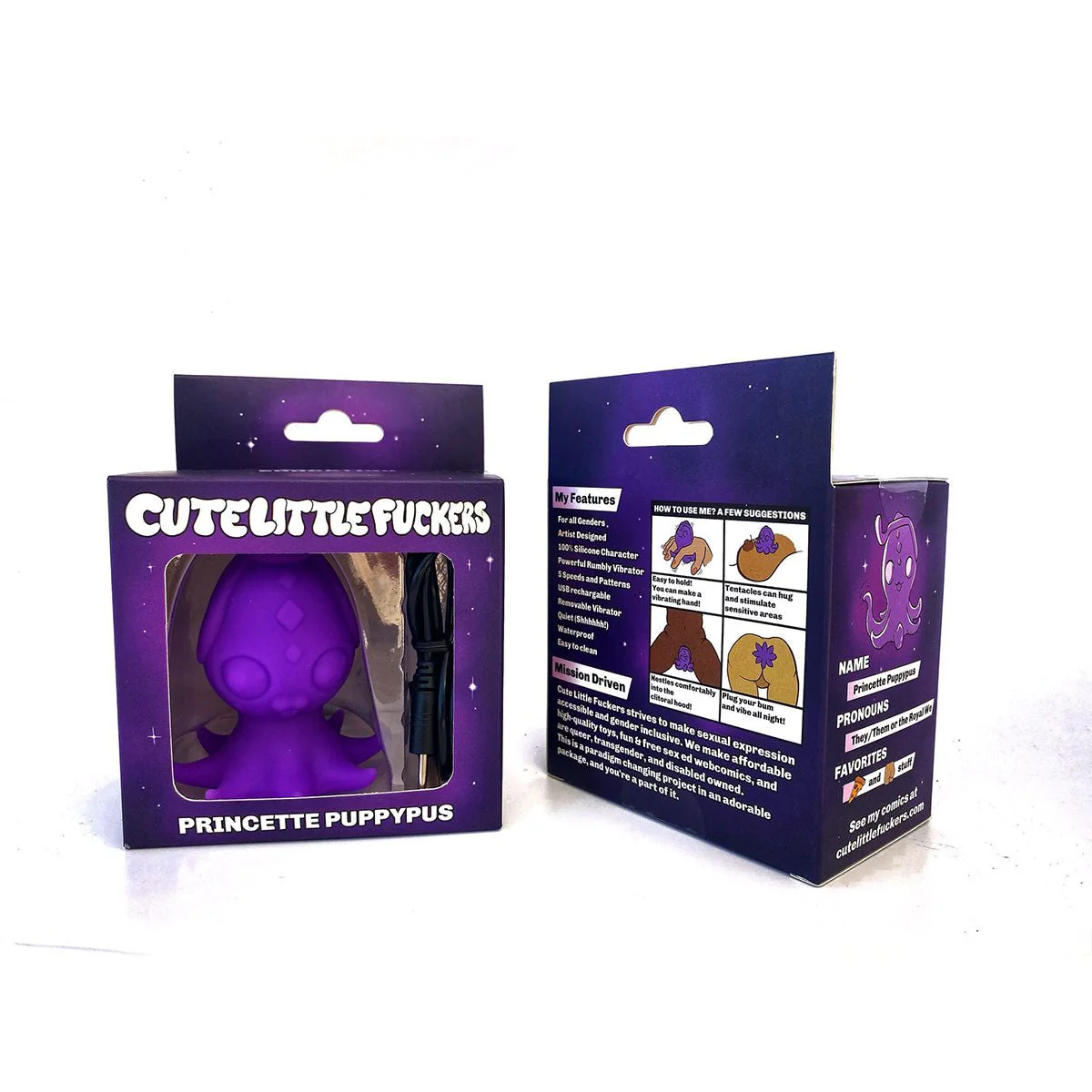 Cute Little Fuckers Princette Puppypus - Purple - Image 5