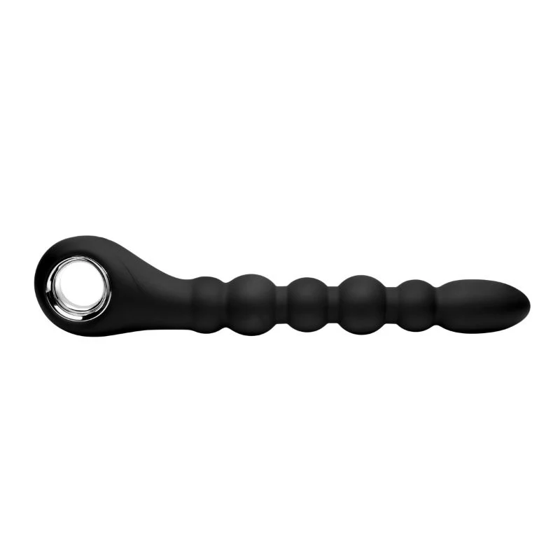 Dark Scepter 10X Vibrating Silicone Anal Beads - Image 5