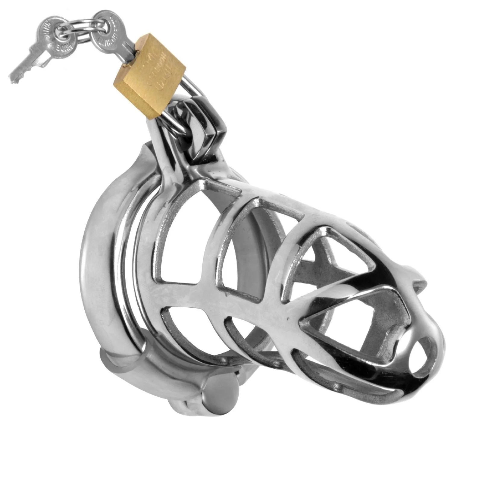 Detained Stainless Steel Chastity Cage - Image 4
