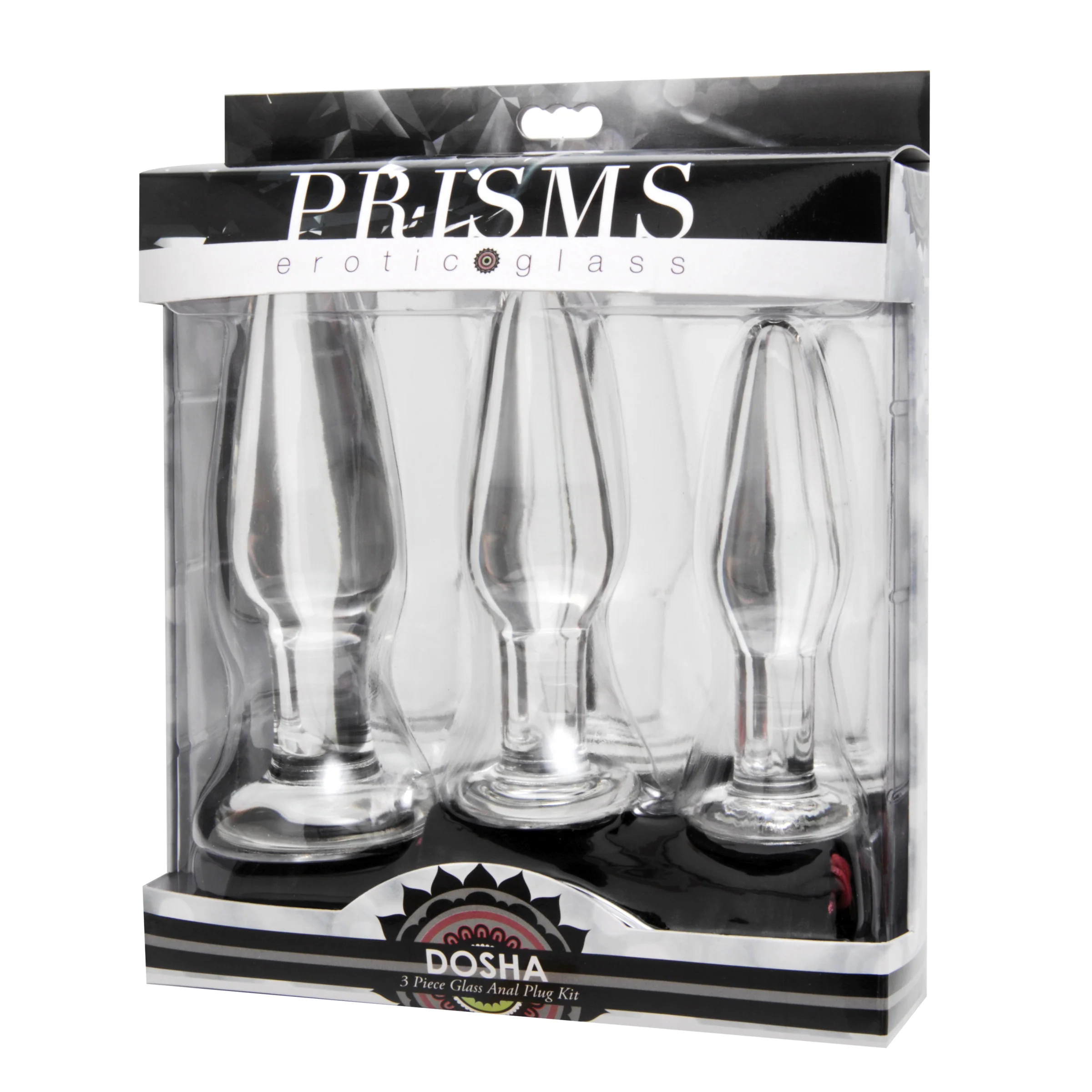 Dosha 3 Piece Glass Anal Plug Kit - Image 3