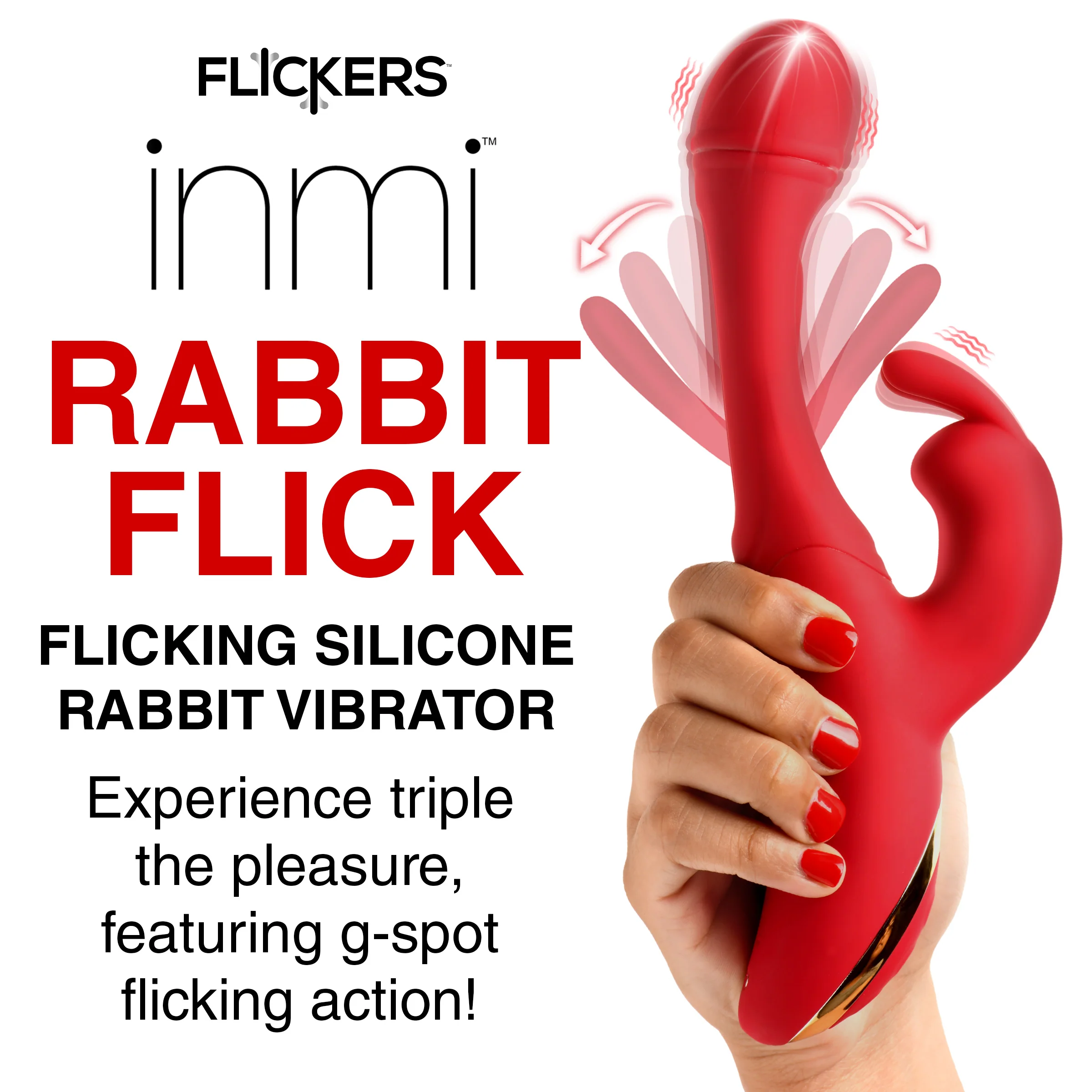 Flicking Silicone Rabbit Vibrator - Image 4