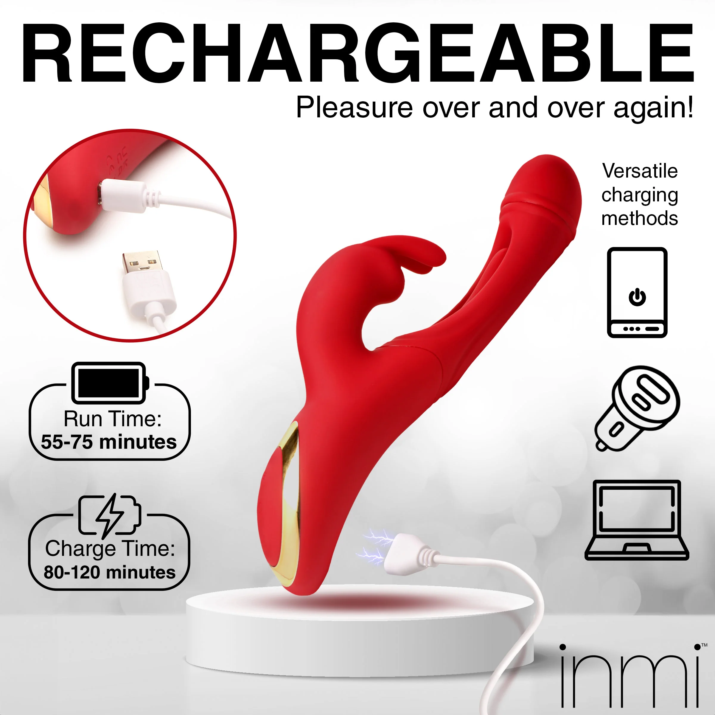 Flicking Silicone Rabbit Vibrator - Image 9