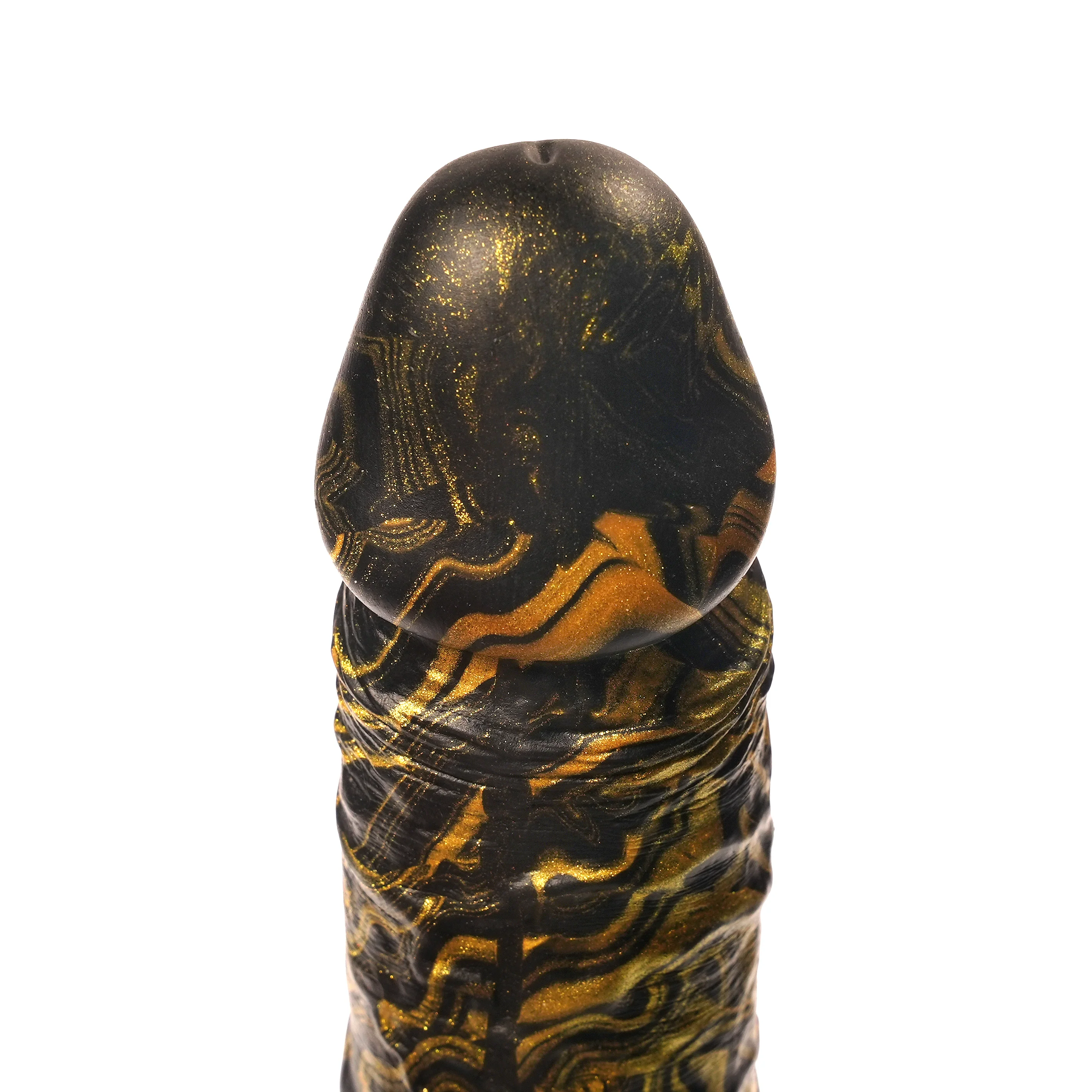 Fusion Rod 8.5” Silicone Dildo Vapor Gold by Kink - Image 4