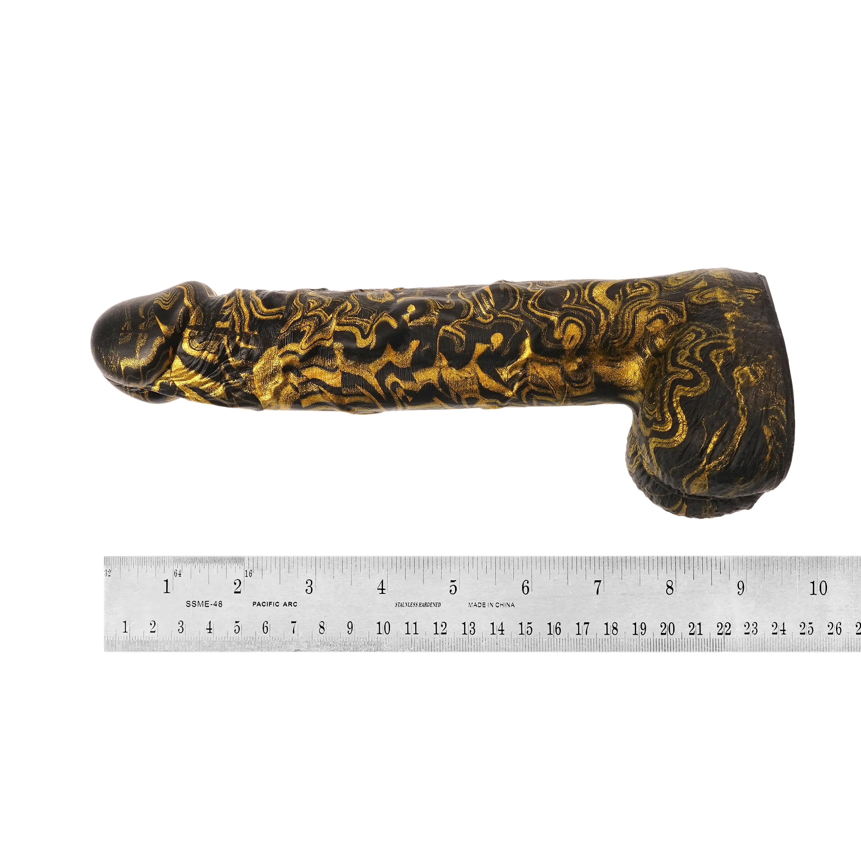 Fusion Rod 8.5” Silicone Dildo Vapor Gold by Kink - Image 7