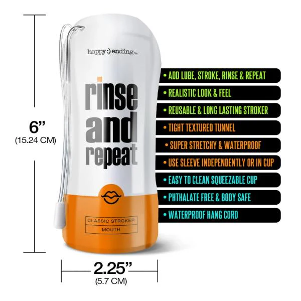 Happy Ending Rinse And Repeat Classic Stroker - Mouth - Image 3