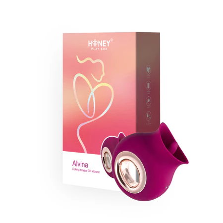 Honey Play Tongue Licking Clitoral Vibrator Magenta
