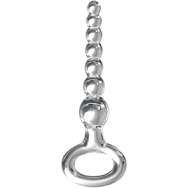 Pipedream Icicles No. 67 Beaded Glass Massager Clear