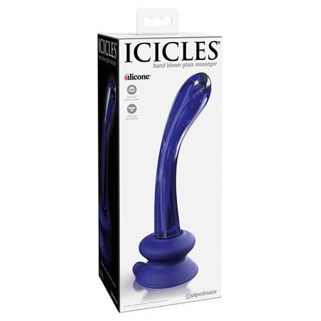 Icicles No. 89 Glass G-Spot Massager With Suction Cup - Image 2