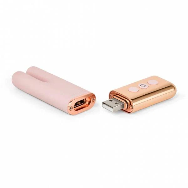 Le Wand Deux Clitoral Vibrator - Rose Gold - Image 4