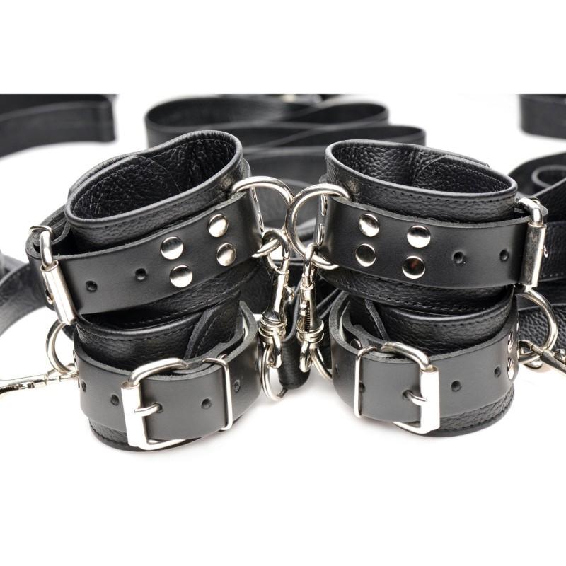 Bedroom Bondage Leather Restraint Kit - Image 3