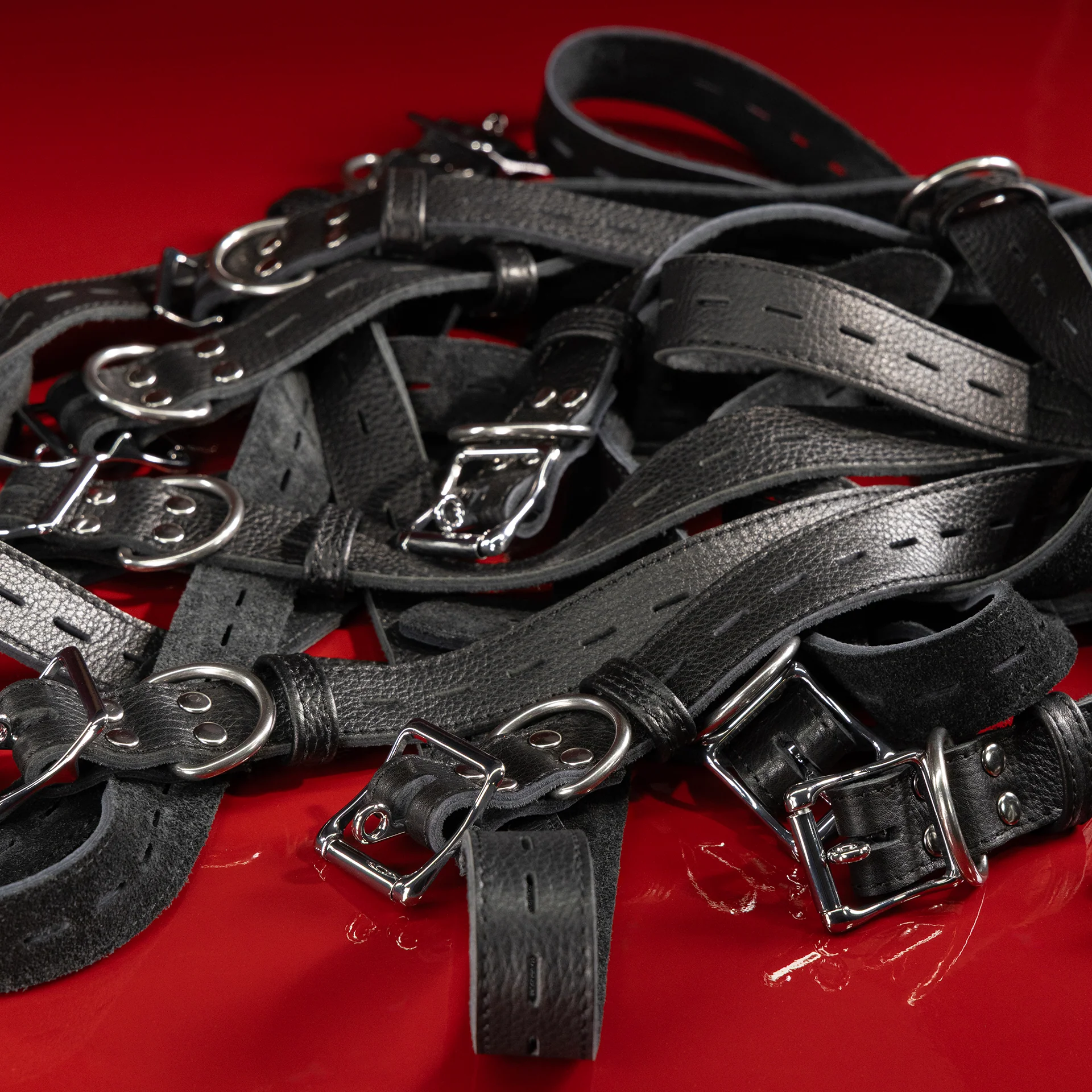 Leather Bondage Belt Sets - Image 15