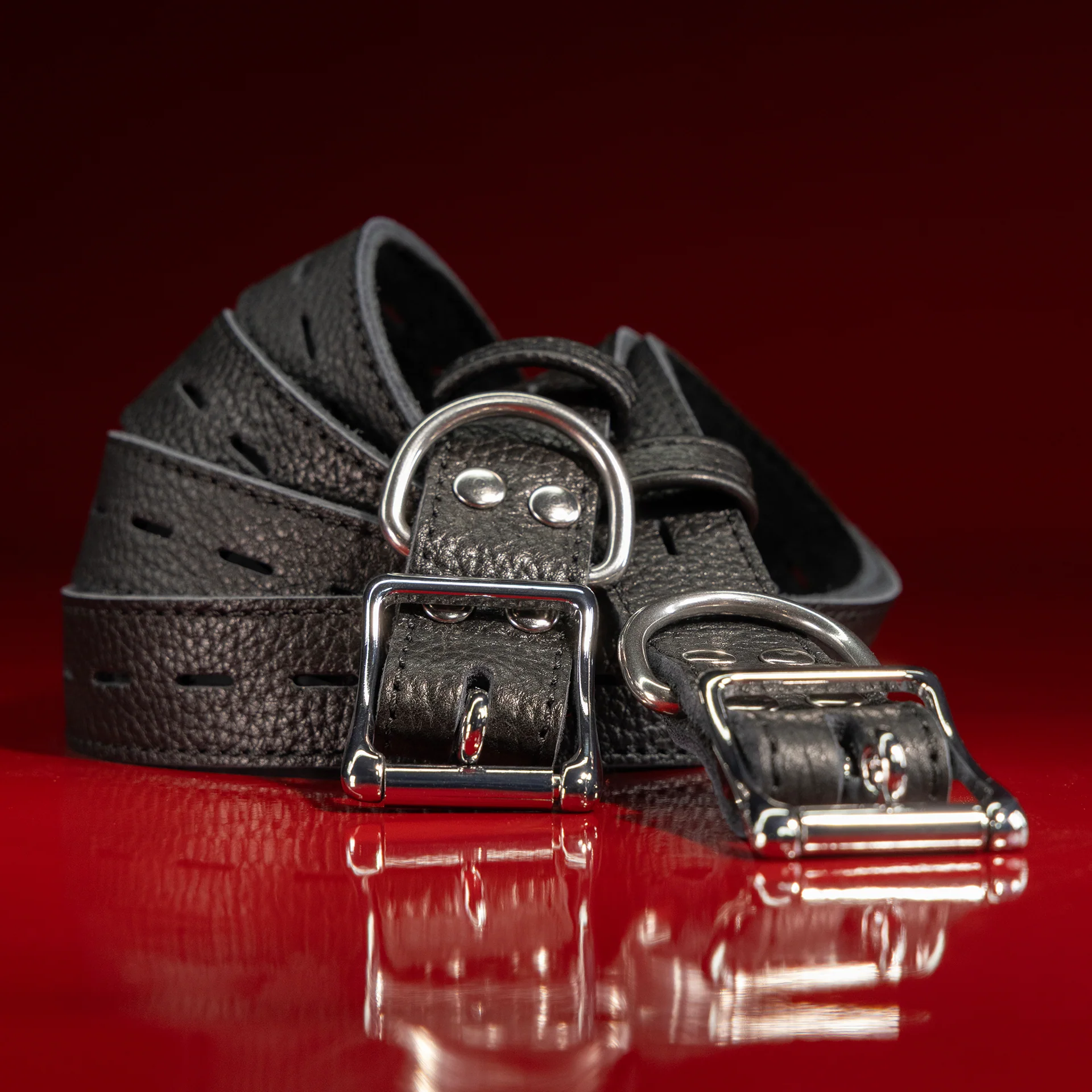 Leather Bondage Belt Pairs - Image 3