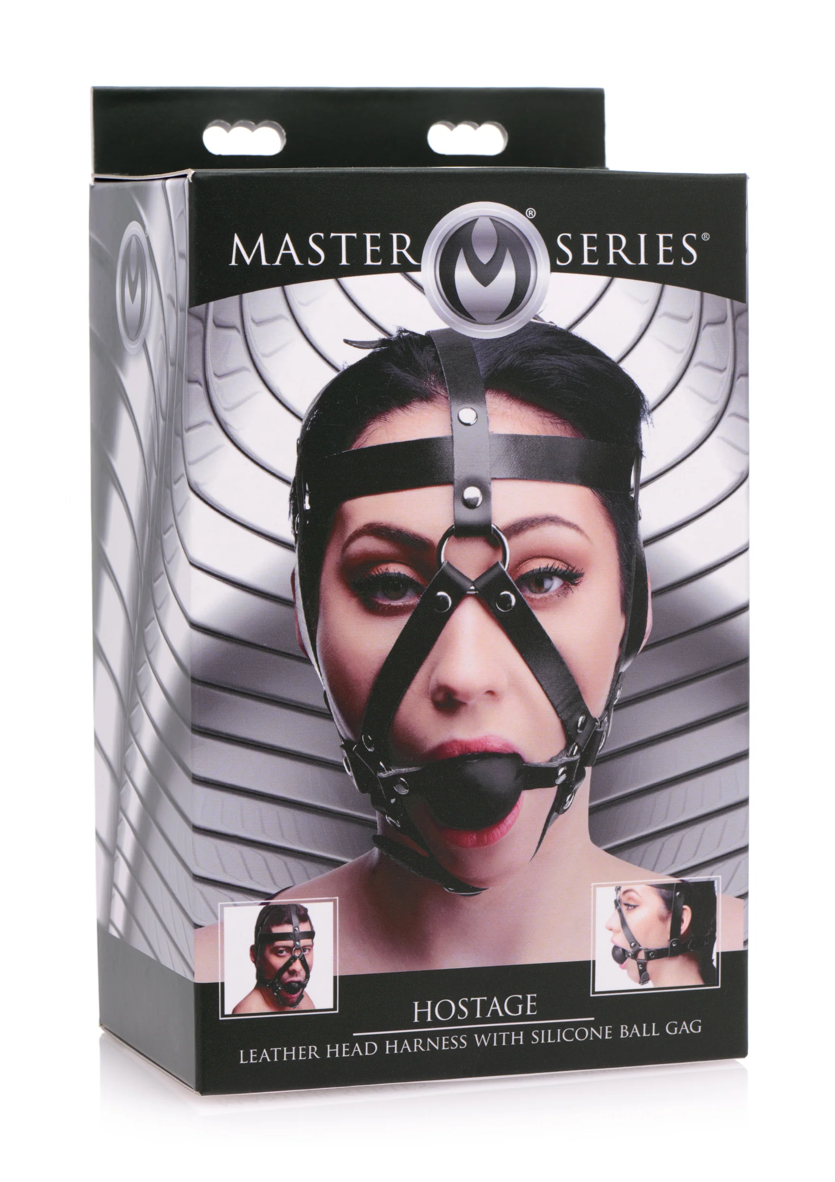 Leather Head Harness with Ball Gag - Image 4