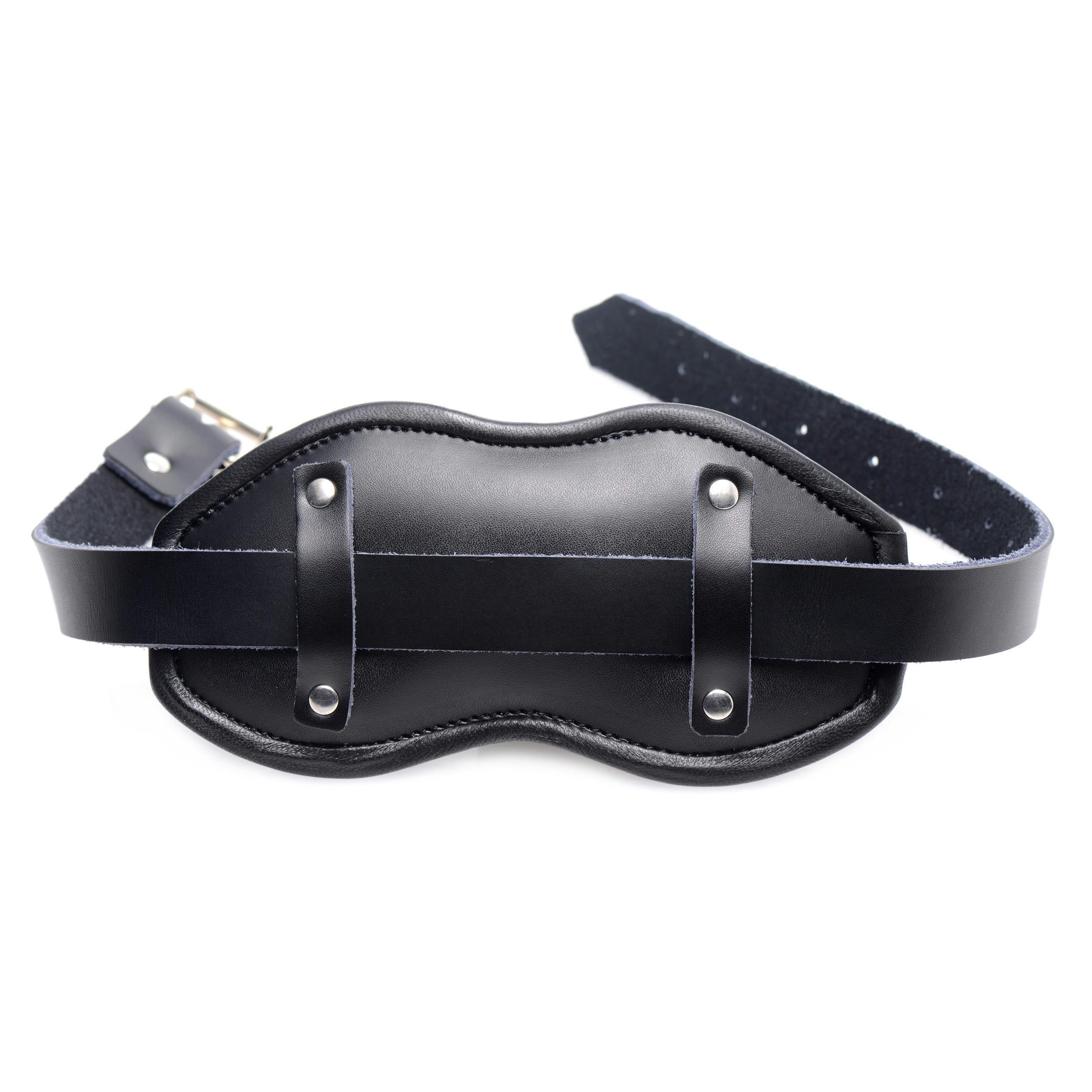 Leather Padded Silicone Penis Mouth Gag - Image 3
