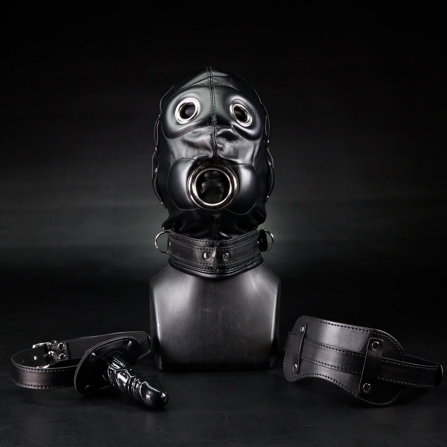 Mindfuck Hood with Penis Gag By Kink - Image 3