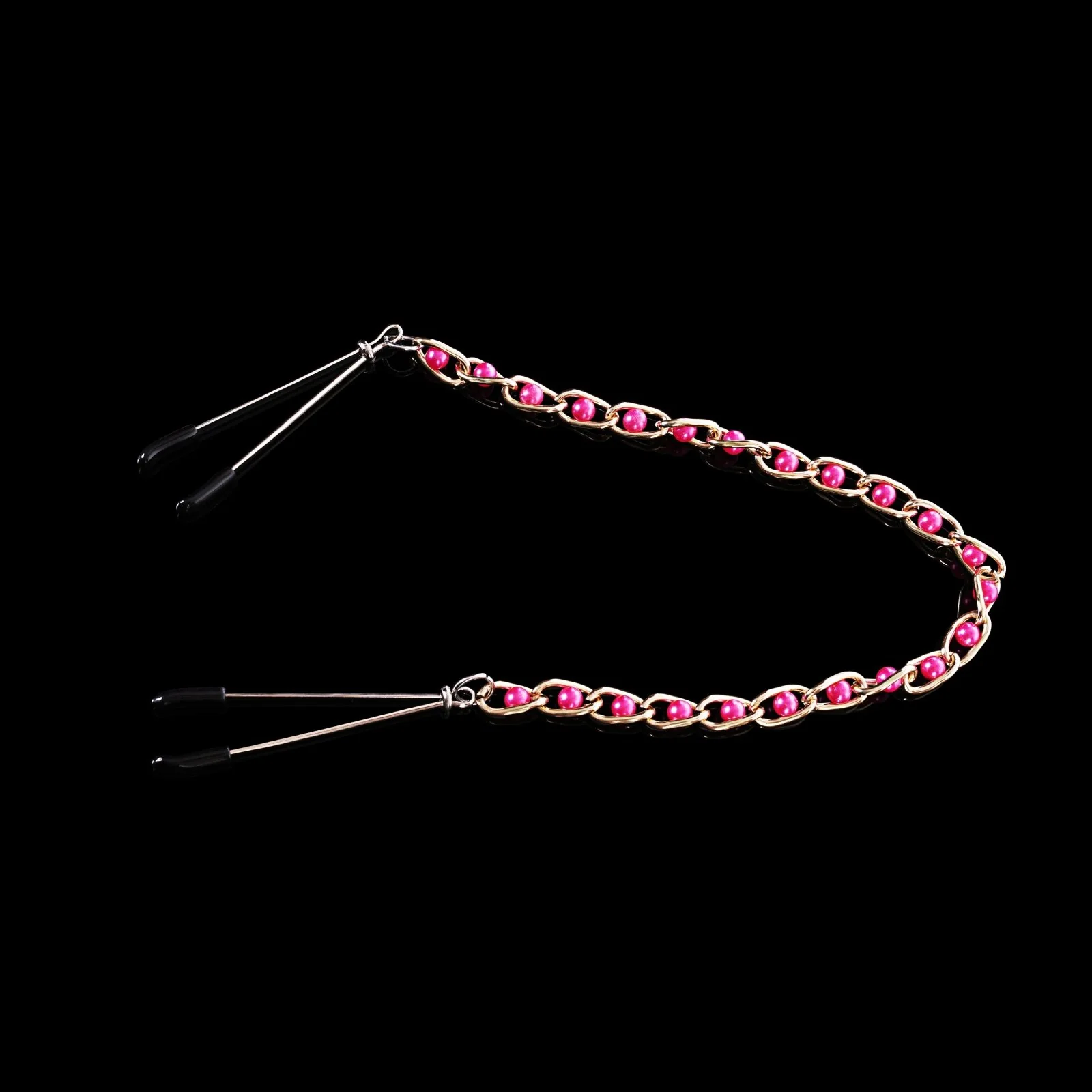 Nipple Clamps with Red Ball Chain By Kink - Image 4