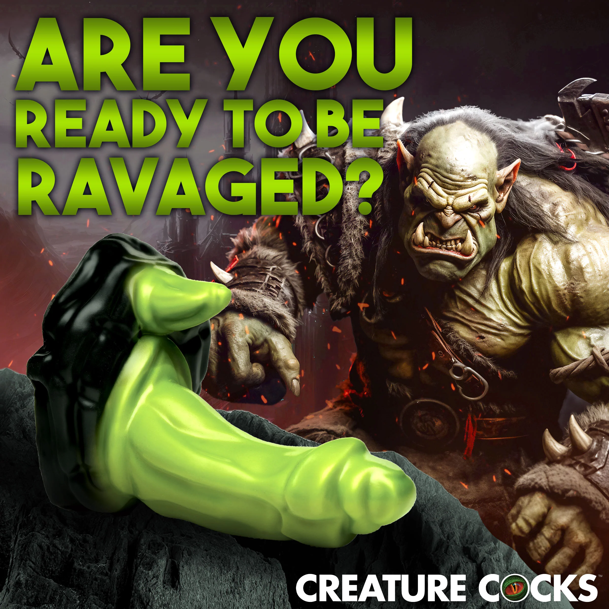 Fantasy Orc Cock Dildo - Image 3