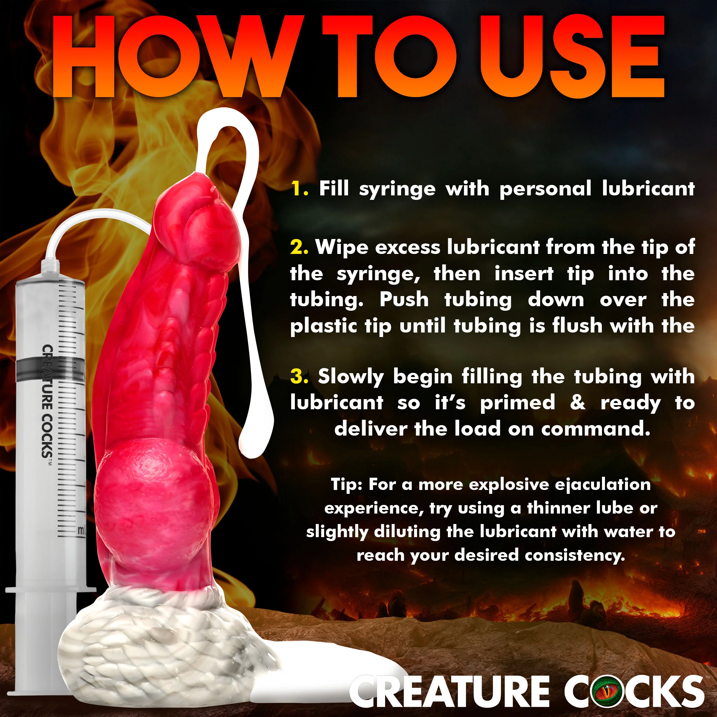 Resurrector Phoenix Squirting Silicone Dildo - Image 6