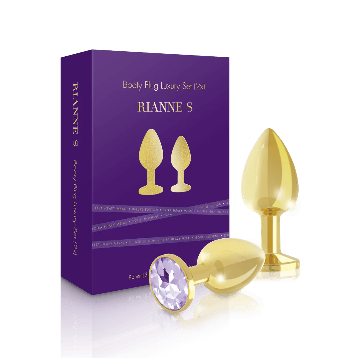 Rianne S Booty Plug Set 2-Pack - Gold
