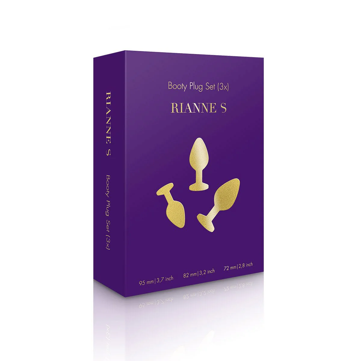 Rianne S Booty Plug Set 2-Pack - Gold - Image 9