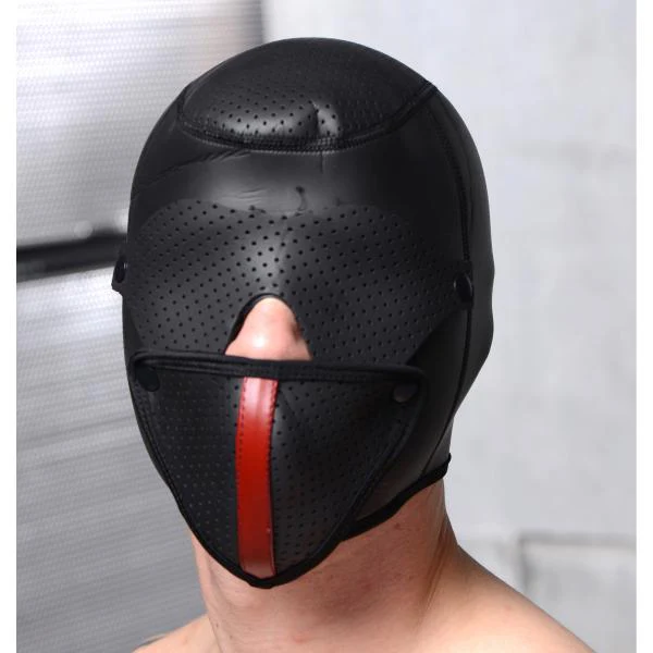 Sensory Deprivation Hood With Removable Blindfold and Mouth Piece - Image 2