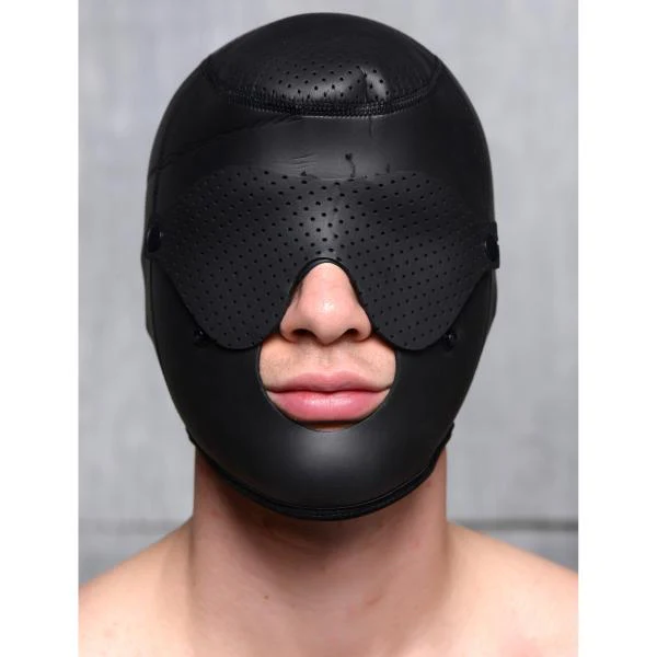 Sensory Deprivation Hood With Removable Blindfold and Mouth Piece - Image 5