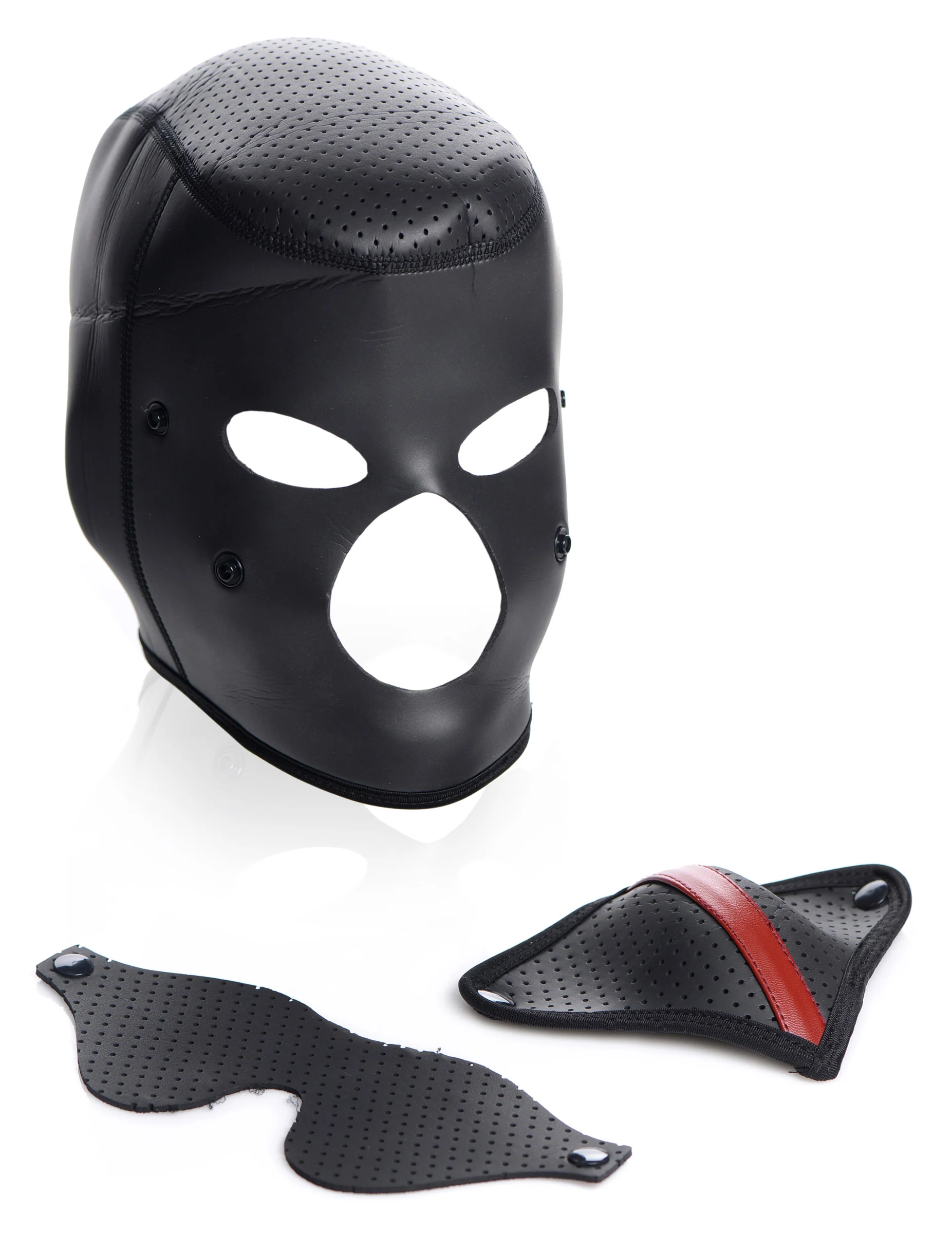 Sensory Deprivation Hood With Removable Blindfold and Mouth Piece - Image 9