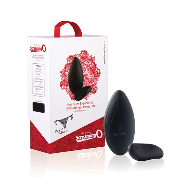 Screaming O Premium Ergonomic Remote Panty Set Black - Image 4