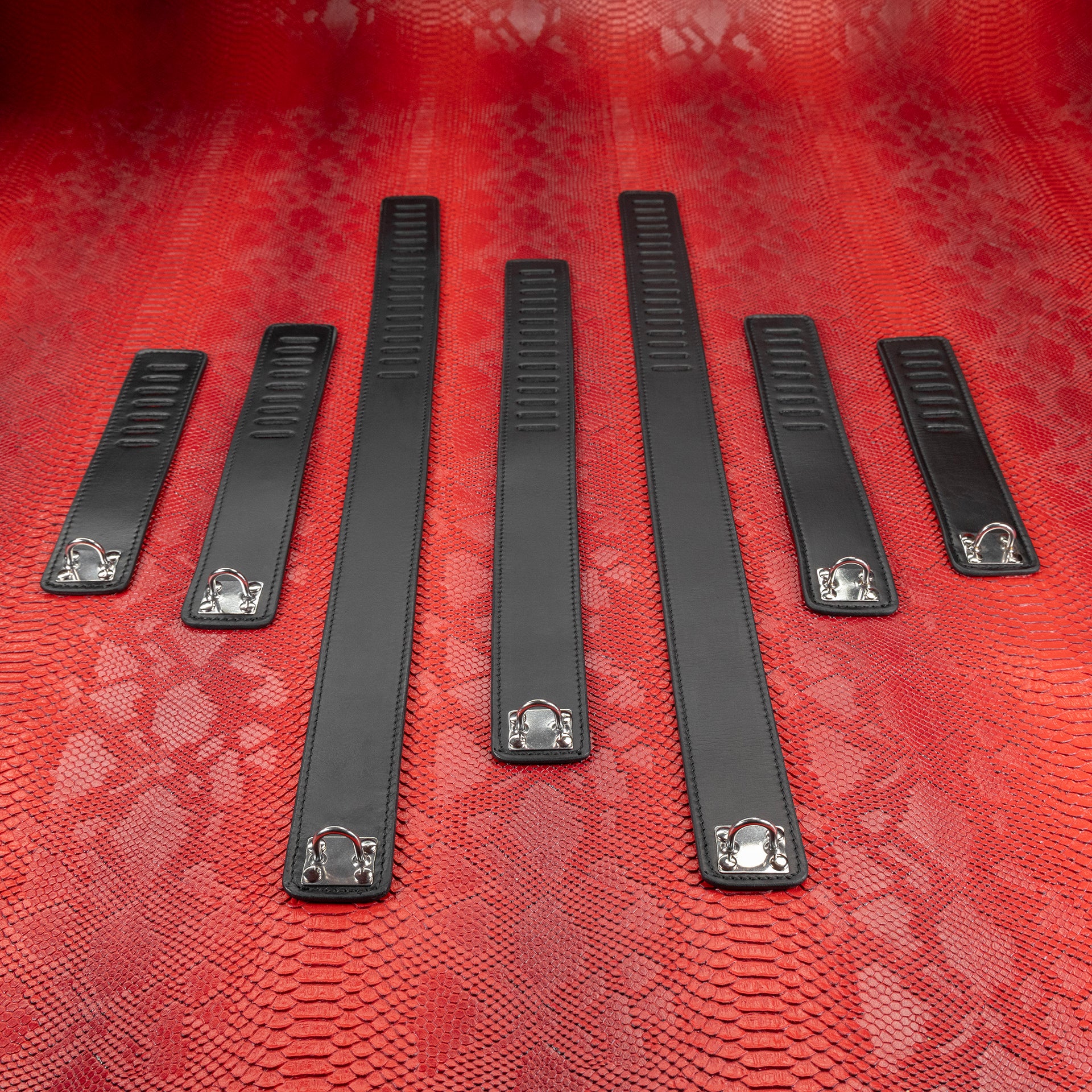 Secure Leather Bondage Seven Piece Restraint Set - Image 2