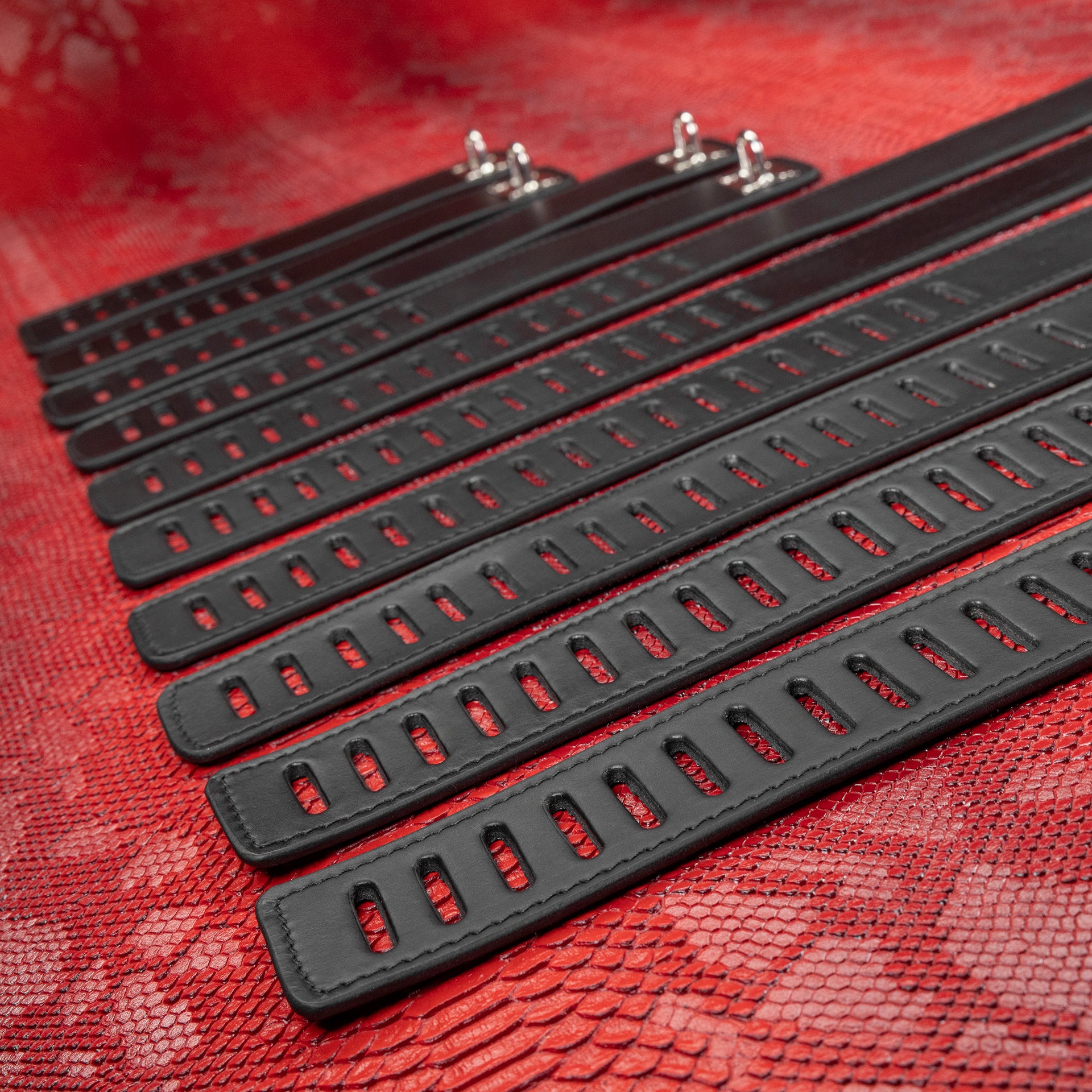 Secure Leather Bondage Ten Piece Restraint Set - Image 3